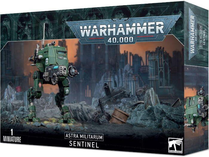En Sentinel er en ikonisk walker der findes i mange Astra Militarum hære i Warhammer 40.000