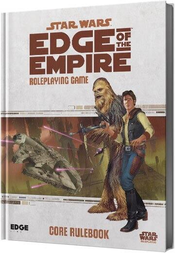 Edge of the Empire Core Rulebook indeholder grundreglerne til dette Star Wars rollespil