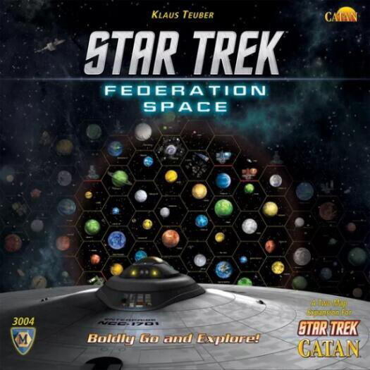 Gå modigt ud og udforsk denne galakse i denne Brætspil udvidelse Star Trek Catan: Federation Space