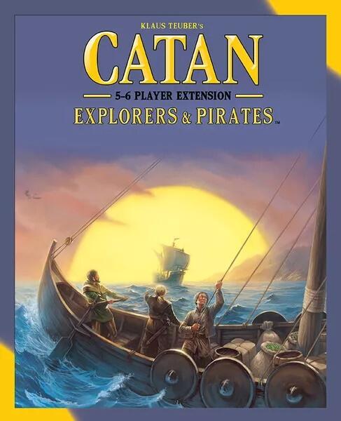 Tilføj 2 extra spillere med brætspils udvidelsen Catan: Traders & pirates 5-6 Players Extension