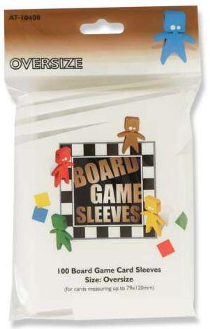 Board Games Sleeves - Original - Oversized, 79 x 120 mm fra Arcane Tinmen er gode til brætspil med større kort, som f.eks. Dixit