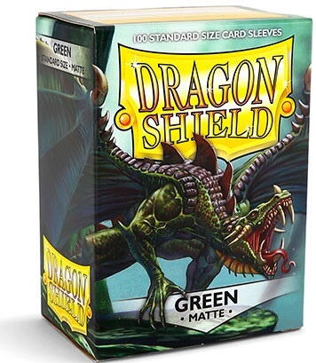 Dragon Shield Standard Sleeves - Matte Green (100 Lommer)