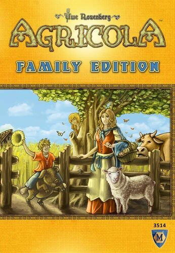 Agricola: Family Edition går ud på at spille som en landmand og hans kone. Hver tur skal man spille for landmanden og konen og høste afgrøder for at fodre deres børn og dyr.