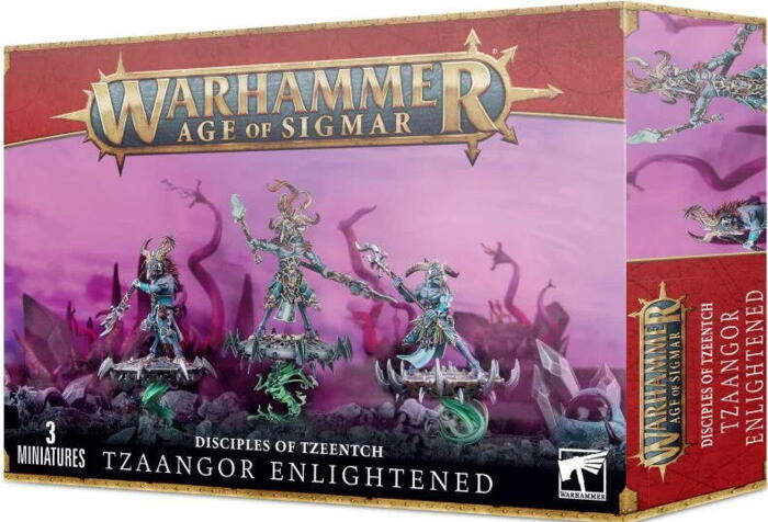 Tzaangor Enlightened kan bruges både i Warhammer Age of Sigmar og Warhammer 40.000