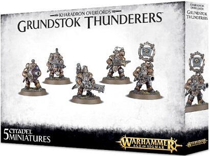 Disse GrundStok Thunderers er hovedstyrken i Kharadron Overlords og er velegnet til både en ny hær og til at forstærke en etableret hær.