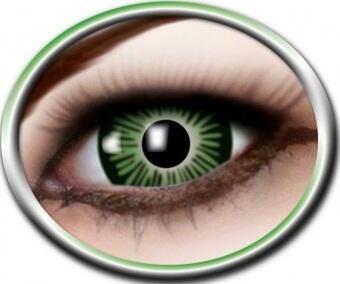 Halloween - Kontaktlinse, Grønne øjne