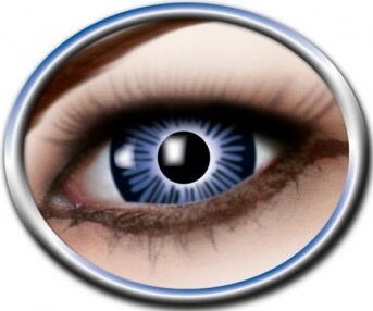 Halloween - Kontaktlinse, Blå øjne