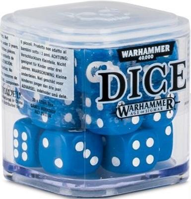 Warhammer Dice Cube - Blå kan bruges med begge Warhammer spil