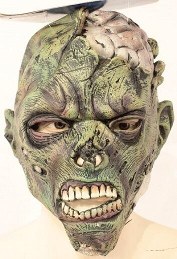 Halloween Maske - Åben Kraniebruds Zombie