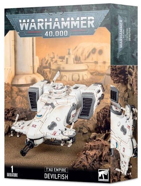 Transporter dine fire warriors frem til frontlinjen med denne Devilfish til T'au imperiet.