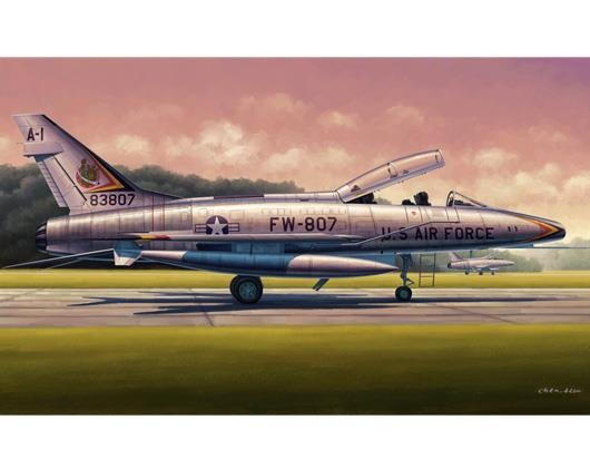 Sindsygt flot fly 1/48 F-100 Super Sabre