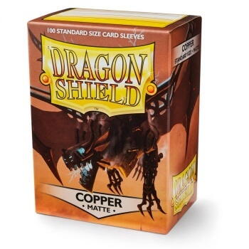 Dragon Shield Standard Matte Sleeves - Copper 'Draco Primus' (100 Sleeves)