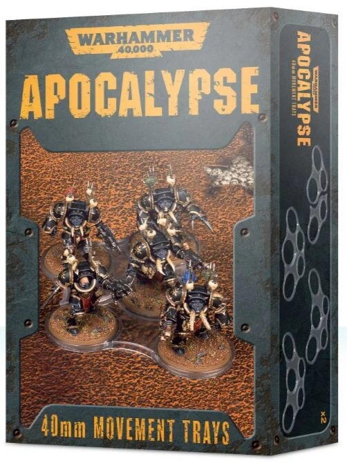 Movement Trays i 40 mm til Warhammer 40.000: Apocalypse