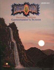 Gamemaster's screen til Earthdawn Second Edition
