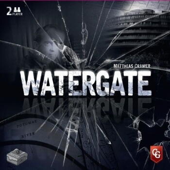 Watergate - Et brætspil, hvor to spillere konkurrer mod hinanden i den berømte skandale