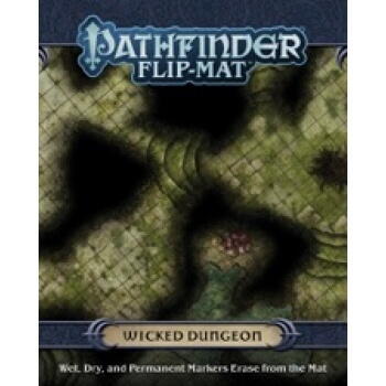 Pathfinder Flip-Mat: Wicked Dungeon - Praktisk kort der viser to forskellige dungeons