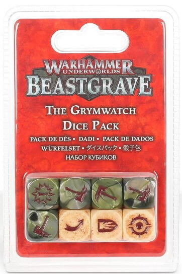 Warhammer Underworlds: Beastgrave – The Grymwatch Dice Pack - Terninger støbt specielt til Grymwatch