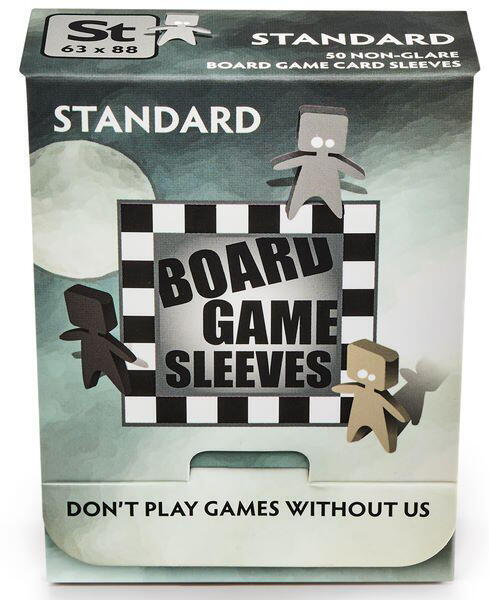 Board Games Sleeves - Non-Glare - Standard, 63 x 88 mm fra Arcane Tinmen passer både til mange brætspil, og mange TCG kort