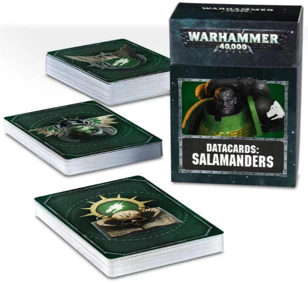 Datacards: Salamanders - Et sæt praktiske reference kort, der vil gøre dig til mester over slagmarken
