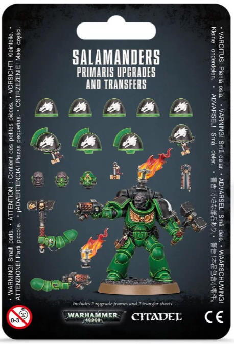 Salamanders Primaris Upgrades and Transfers - Opgraderinger og transfermærker til Vulkans efterkommere