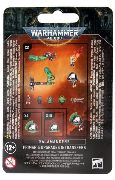 Salamanders Primaris Upgrades and Transfers - Opgraderinger og transfermærker til Sons of Vulkan