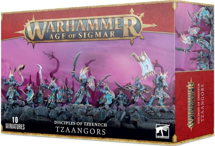 Tzaangors - Fuglelignende bæster i tjeneste til Skæbnens Arkitekt, der kan bruges i både Warhammer Age of Sigmar og Warhammer 40.000