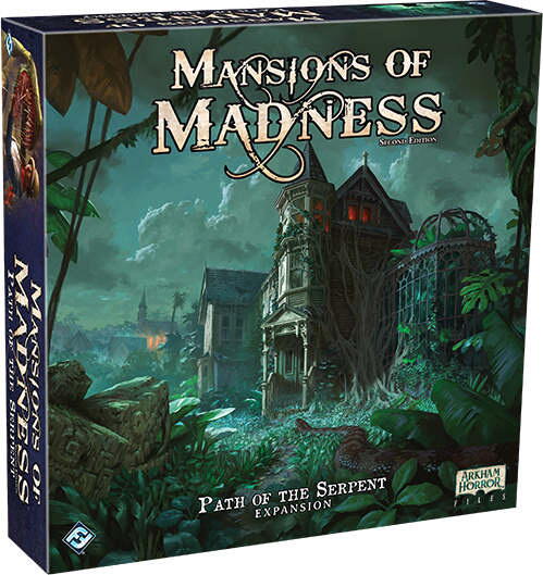 Path of the Serpent Udvidelsen til Mansions of Madness. Udforsk junglens hemmeligheder.