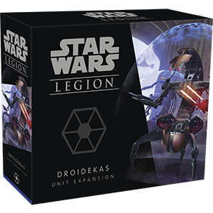 Star Wars Legion: Droidekas Unit Expansion. 4 miniaturer af de rullende kamprobotter.