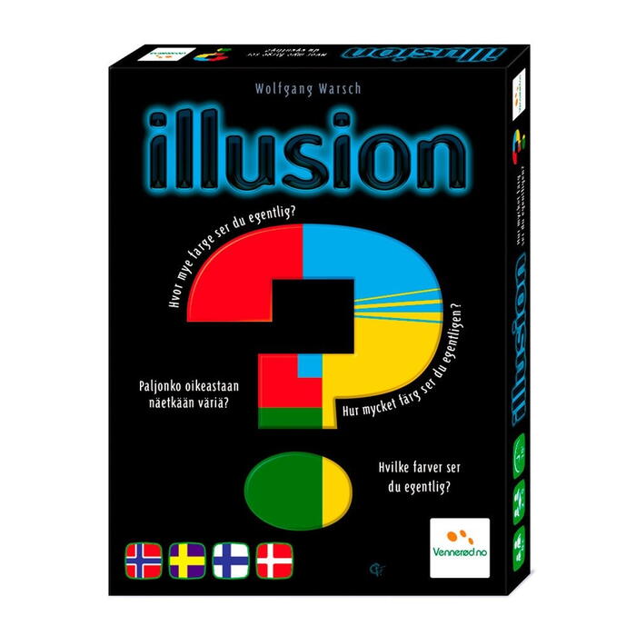Illusion - Kortspil på dansk om farver