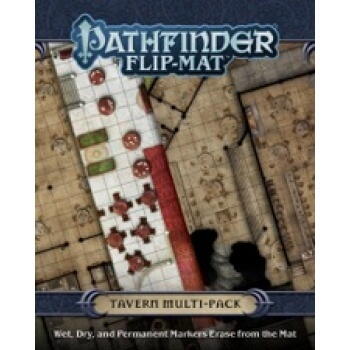 Pathfinder Flip-Mat: Tavern Multi-Pack - Dette sæt indeholder hele fire forskellige kroer