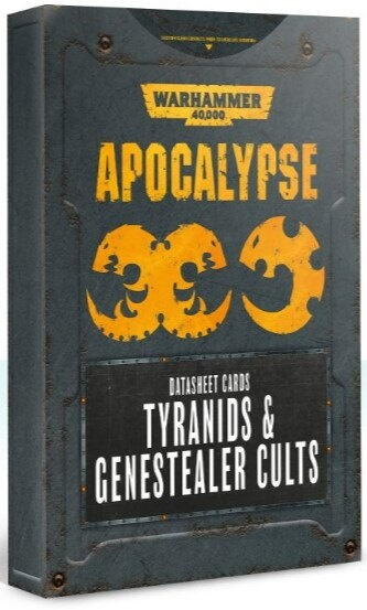 Apocalypse Datasheets: Tyranids og Genestealer Cults - Indeholder information om alle enheder for de to fraktioner til Apocalypse spil