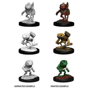 D&D Nolzur's Marvelous Miniatures - Grung: Pakke med 3 forskellige figurer: 1 Grung, 1 Grung Wilding og 1 Grund Elite Warrior