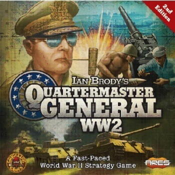 Quartermaster General WW2 - 2nd Edition er en opdateret udgave af det prisvindende brætspil