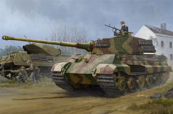 Henschel Pz.Kpfw.VI Sd.Kfz.182 Tiger II tanken fra hobbyboss