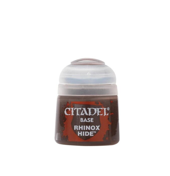 Citadel Colour Base Paint Rhinox Hide 12 ml til Warhammer 40.000, Age of Sigmar og andre miniaturer