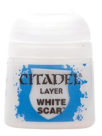 Citadel Colour Layer Paint White Scar 12 ml til maling af Warhammer og andre miniaturer