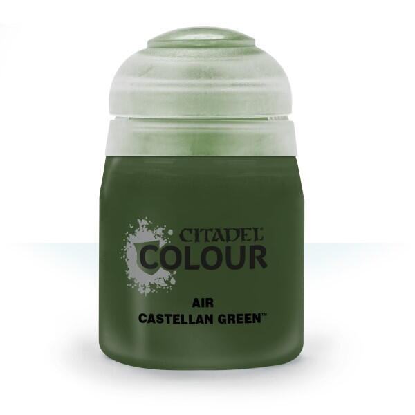 Citadel Colour Air Paint Castellan Green 24 ml til maling af Warhammer og andre miniaturer