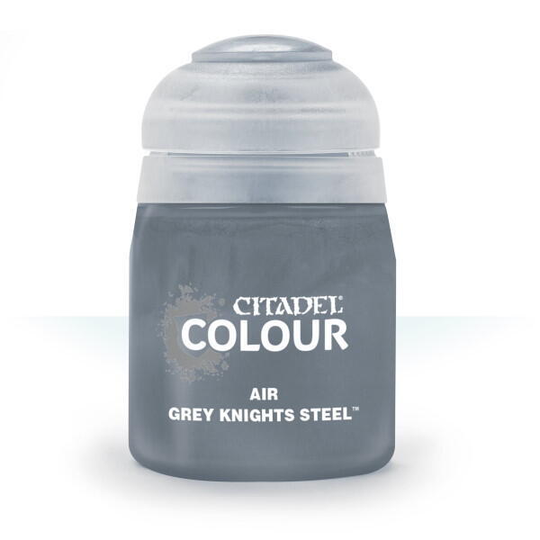 Citadel Colour Air Paint Grey Knights Steel 24 ml til maling af Warhammer og andre miniaturer