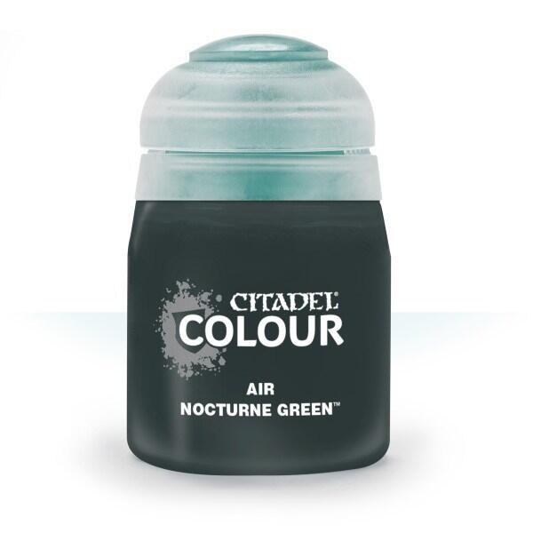 Citadel Colour Air Paint Nocturne Green 24 ml til maling af Warhammer og andre miniaturer