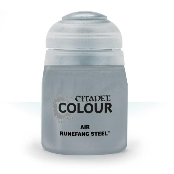 Citadel Colour Air Paint Runefang Steel 24 ml til maling af Warhammer og andre miniaturer