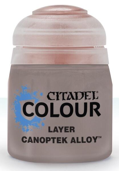 Citadel Colour Layer Paint Canoptek Alloy 12 ml til maling af Warhammer og andre miniaturer