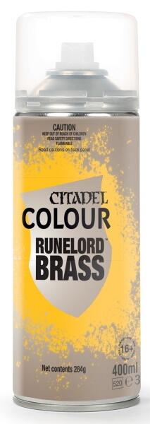 Runelord Brass Spray til hurtig og effektiv basecoating af miniaturer
