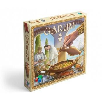 Garum er et brætspil hvor spillere skal lægge brikker for at lave fiskesauce