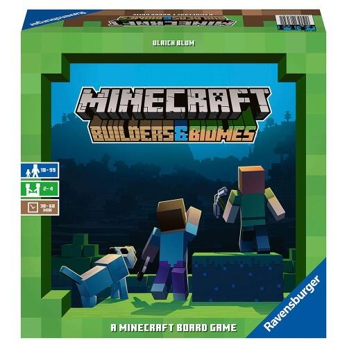 Som i det originale Minecraft digitale spil, skal man i Minecraft: Builders & Biomes brætspillet udforske Oververdenen, bygge strukturer og mine ressourcer.