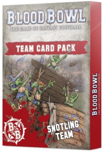 Blood Bowl: Snotling Team Card Pack hjælper dig med at holde styr på dine stats og special rules til snotlings holdet