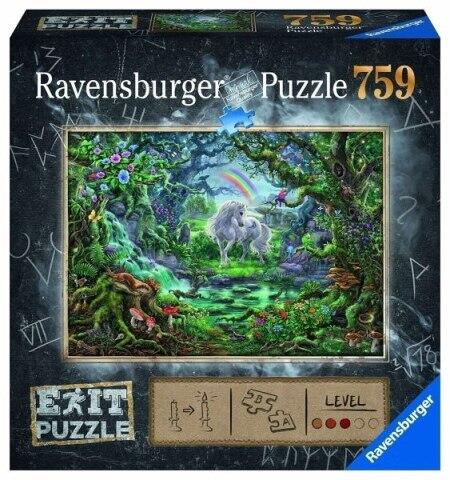 Ravensburger EXIT Puzzle - The Unicorn - puslespil og exitgame i samme spil