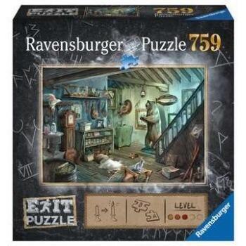 Ravensburger EXIT Puzzle - The Forbidden Basement - puslespil og exitgame i samme spil