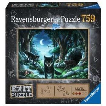 Ravensburger EXIT Puzzle - The Curse of the Wolves - Saml puslespillet, og undslip ulvene
