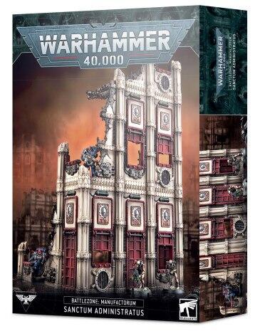 Dette Battlezone: Manufactorum Sanctum Administratus sæt indeholder et imponerende stykke terræn til dine Warhammer 40k kampe