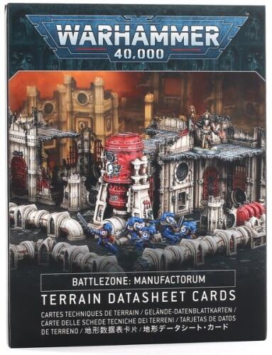 Battlezone: Manufactorum - Terrain Datasheet Cards hjælper dig med at få det meste ud af dit Warhammer 40.000 terræn